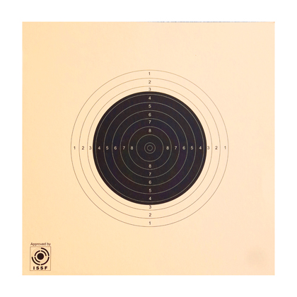 50M Rifle Shooting Target – Ivory (Pack of 25)